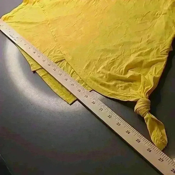 Studio 226 sz L yellow pullover top - Picture 4 of 7